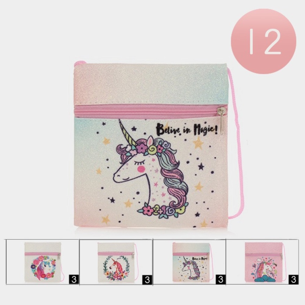 Unicorn Girl’s Sparkle Crossbody Bag….Brand New